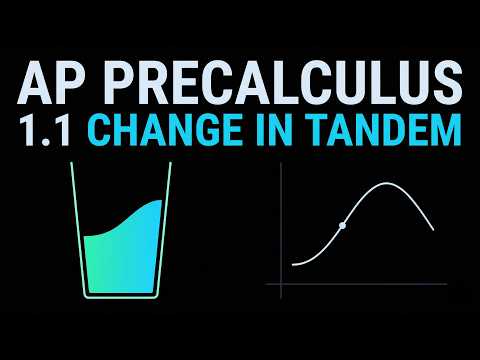 AP Precalculus Topic 1.1 — Change in Tandem | Functions, Graphs & Behavior (Full Lesson)