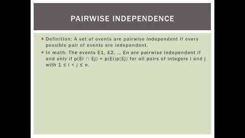Conditional Probability and Independence