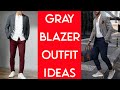 Gray Blazer Combination Outfit Ideas For Men 2022 #blazeroutfits | by Look Stylish