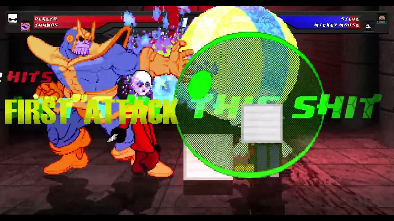 Mugen Request - Peketo & Thanos VS Steve & Mickey Mouse