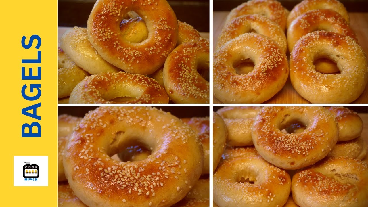 Bagel Recipe by Cook Bake Munch Quick and Easy Homemade Sesame Bagel