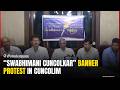 “Swabhimani Cuncolkar” Banner Protest in Cuncolim | Allegations of Political Harassment Raised