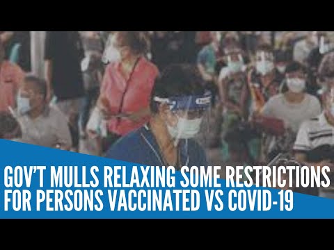 Gov’t mulls relaxing some restrictions for those vaccinated vs COVID-19