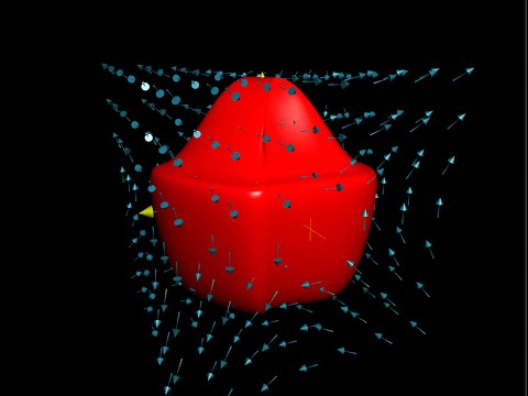 Blob in a vector field