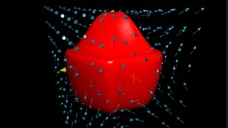Blob in a vector field