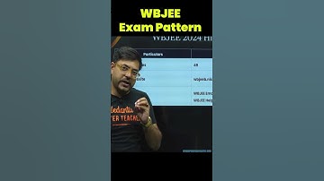 WBJEE 2024: Exam Pattern explained✅✅#shorts #wbjee #wbjee2024 #wbjeepreparation #wbjeetips