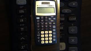Stats on a TI-30XIIS