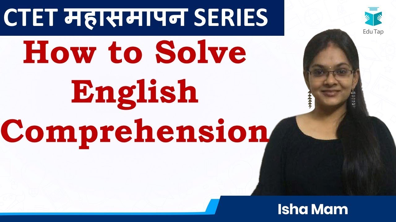 How to Solve English Comprehension | English Content | CTET | 2019 ...