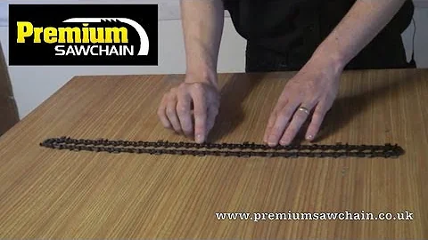 How to identify and measure a chainsaw chain
