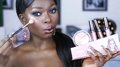 NIKKIETUTORIALS X OFRA COLLAB SWATCHES | ON DARK SKIN🤔