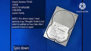Hitachi Deskstar 7K160 HDD Sounds (or attempted, at least)