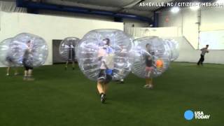 Bubble soccer: A 'ludicrous, amazing, exhausting' sport
