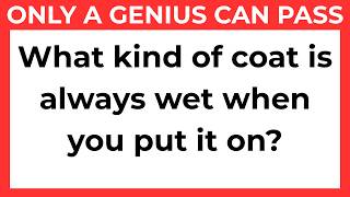 Can You Solve These 30 Tricky Riddles | Only a Genius Can Pass This Test
