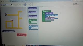 Blockly games Maze level 7 | coding
