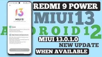 Redmi 9 Power Miui 13.0.1.0 New Update 😀|Android 12 Update|New Upcoming Features|File Size