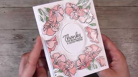 Floating Frame Version WITHOUT Using Press n Seal/Masking Paper - Pretty Easy Card Making - Handmade