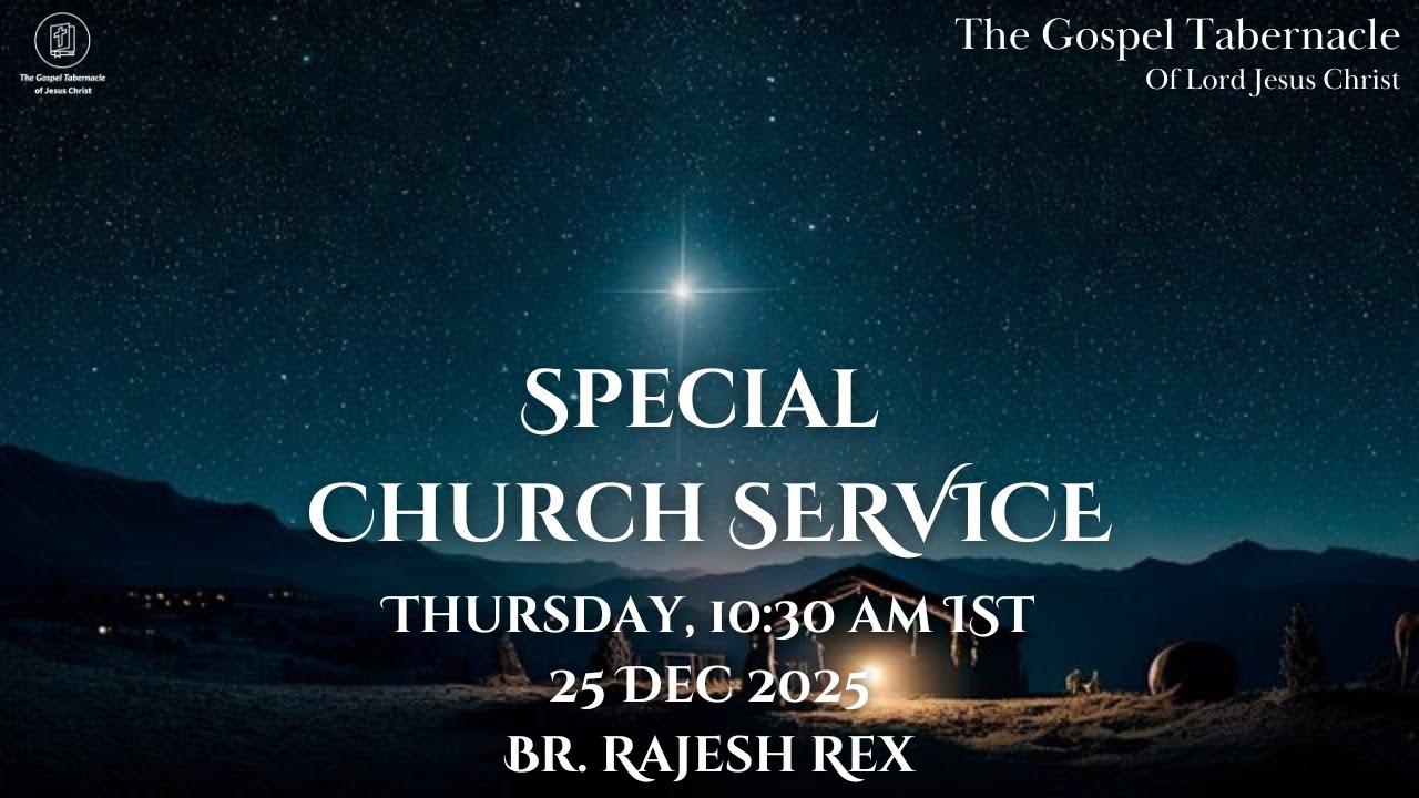 Special Live Church Service | Thursday | Br Rajesh Rex | 