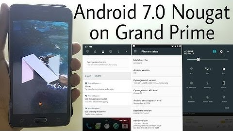 Android 7.0 Nougat (Cyanogenmod 14) on Galaxy Grand Prime