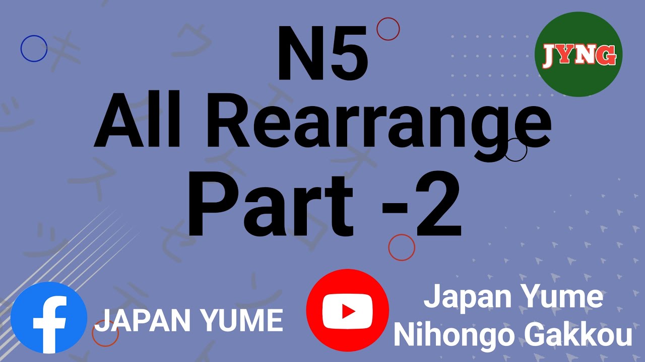 N5 All Rearrange Questions Part  2