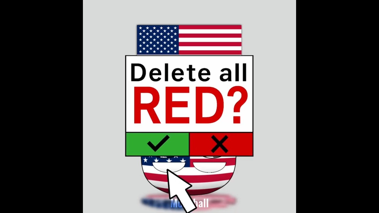 Removing RED from Flags #countryballs #edit #amercia #memes
