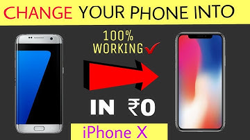 Convert Your Any 📲 Android Phone into iPhone X! 🔥 | Got the notch as well as its wallpaper😎