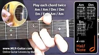 Обложка Beginners Guitar Lessons Minor Chords Exercise 1 Am Dm Em Скачать Beginners Guitar Lessons Minor Chords Exercise 1 Am Dm Em