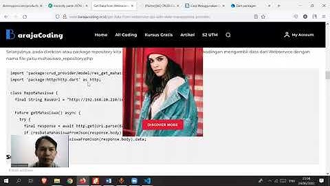 Menampilkan data dari API JSON pada Aplikasi Mobile Flutter Dart