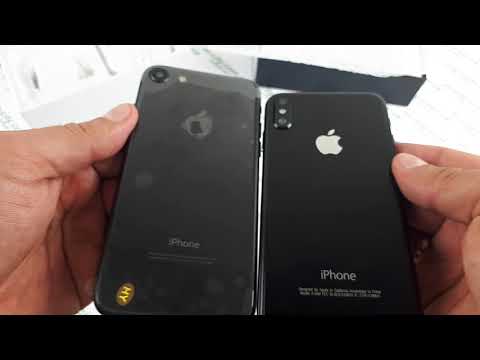 Реплика (iphone 10 копия) iPhone 8 plus распаковка, айфон 10 плюс видео обзор 8 покажут 12 сентября