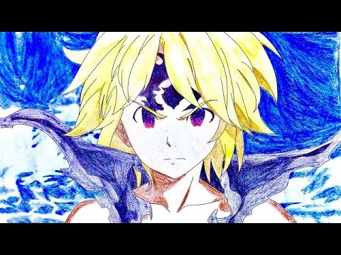 七つの大罪 アサルト メリオダスのイラストを描いてみた 憤怒の審判 Youtube