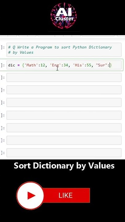 How to sort python dictionary by values in Python │ Python Dictionary ...