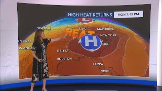 Hottest day of the year: Monday 1st of 3 straight 100-degree days expected