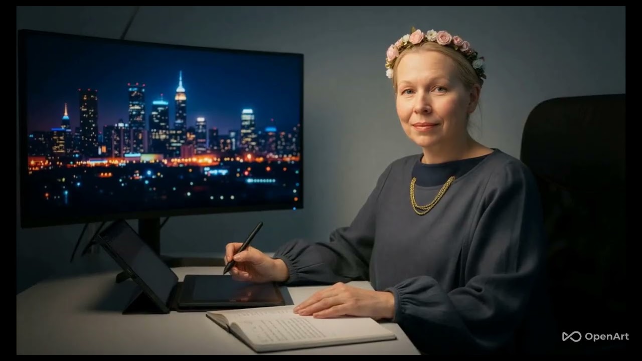 Leora the Artist in COSMO Land