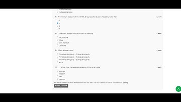 NPTEL Wild Life Ecology Week 5 Assignment Solutions|July 2022