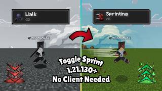 Toggle sprint MC Bedrock. ( Real Time Support )✅