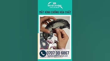 Mắt kính chống hóa chất nguy hại, chống tia UV và bảo vệ mắt