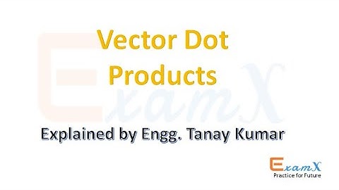 H C  Verma : Vector Dot Product