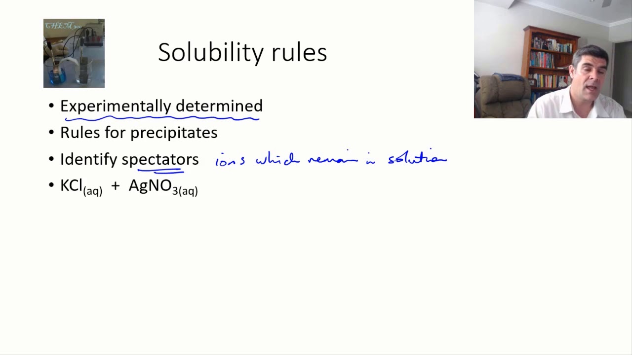 Solubility Rules: predicting precipitates | Equilibrium | meriSTEM