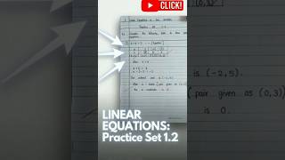 🎯 10th Maths: Practice Set 1.1 (Linear Equations) | NOVA BYTE #Shorts #10thMaths #Algebra