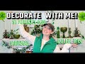 Decorating For St Patrick&#39;s Day! Vintage, Dollar Tree, Fireplace Mantle, Spring Decor 🍀💚