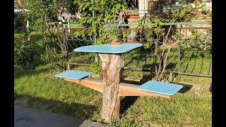 Table in the garden