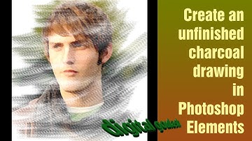 Learn Photoshop Elements - Charcoal Drawing Look