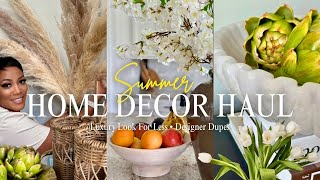 Summer Home Decor Haul | Luxury Look for Less + Designer Dupes from Walmart & TJ Maxx