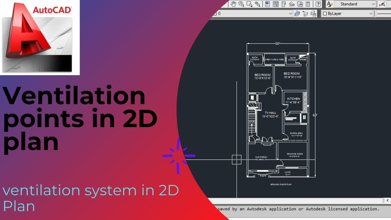 VENTILATION SYSTEM IN THE 2D PLAN IN URDU AND HINDI. YouTube
