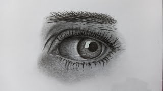 how to draw realictic eyes with charcoal pencil easy way!#drawing#tutorial#art