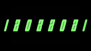 2nd of December 2021 - Palindrome and ambigram date 12022021