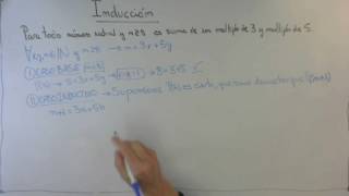 Principio de Inducción | Para todo n mayor o igual que 8 es suma de un multiplo de 3 y de 5