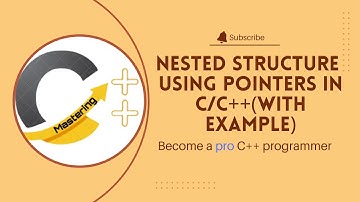 nested structure using pointer