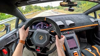 2022 Lamborghini Huracán STO  POV Test Drive (Binaural Audio)