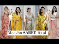 *Huge* Meesho Festive/Party Wear Saree & Blouse Try On Haul Rs 363-1099/- ✨🌸