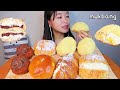 MUKBANG 부드러운 크림 가득 단팥빵과 소보루 카스테라구마 디저트 먹방 CREAM BREAD Dessert asmr クリームパン